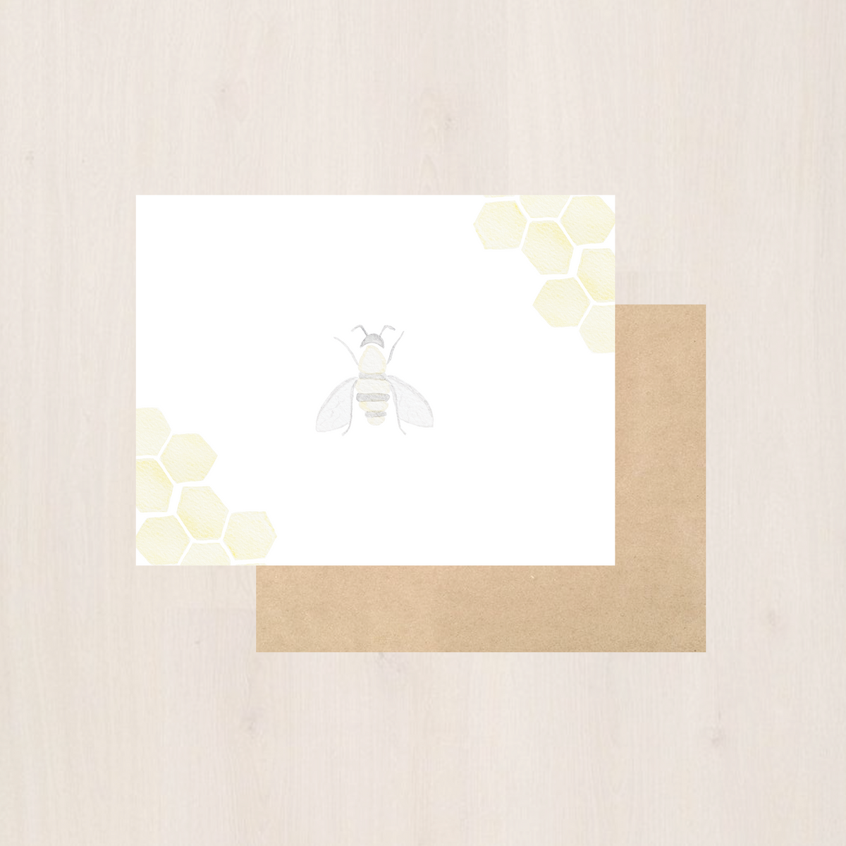 Watercolor Honey Bee Note Cards